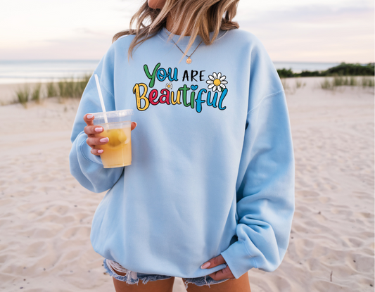 You Are Beautiful Classic Unisex Crewneck Sweatshirt